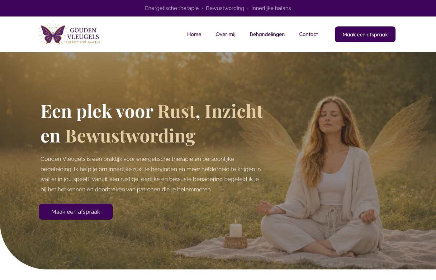 Website van Gouden Vleugels